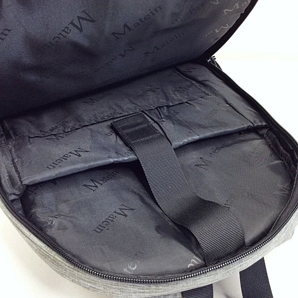 MATEIN Business Laptop Backpack Travel 15.6 Inch Gray Charge Port